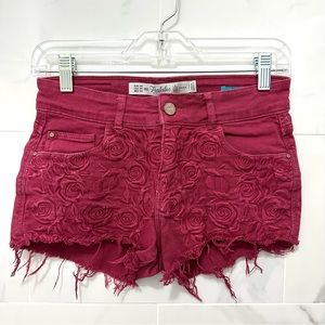 Zara Roses Embroidery Shorts